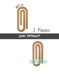 #68- LARGE PAPERCLIP- 2 pieces total