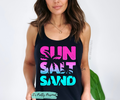 #68 DTF Print-Neon Sun Salt Sand