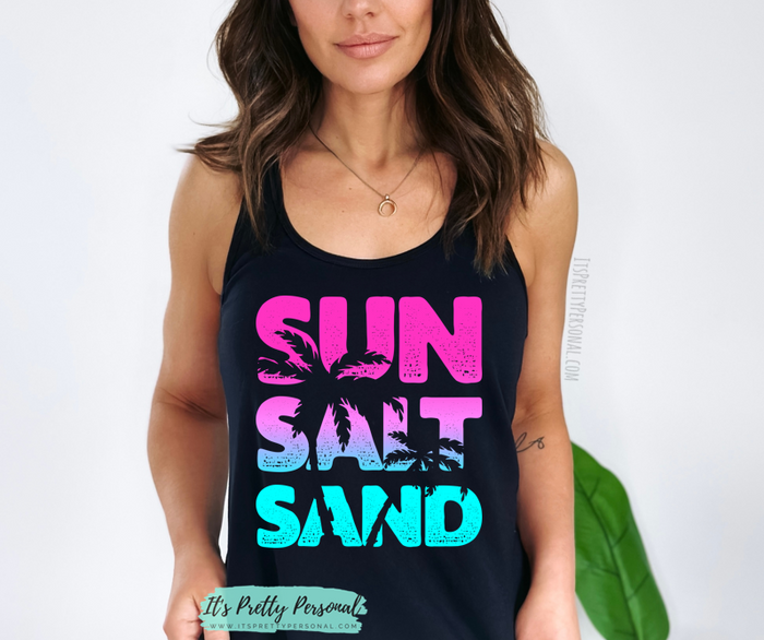 #68 DTF Print-Neon Sun Salt Sand