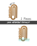 #70- IMPORTANT LARGE PAPERCLIP- 2 pieces total