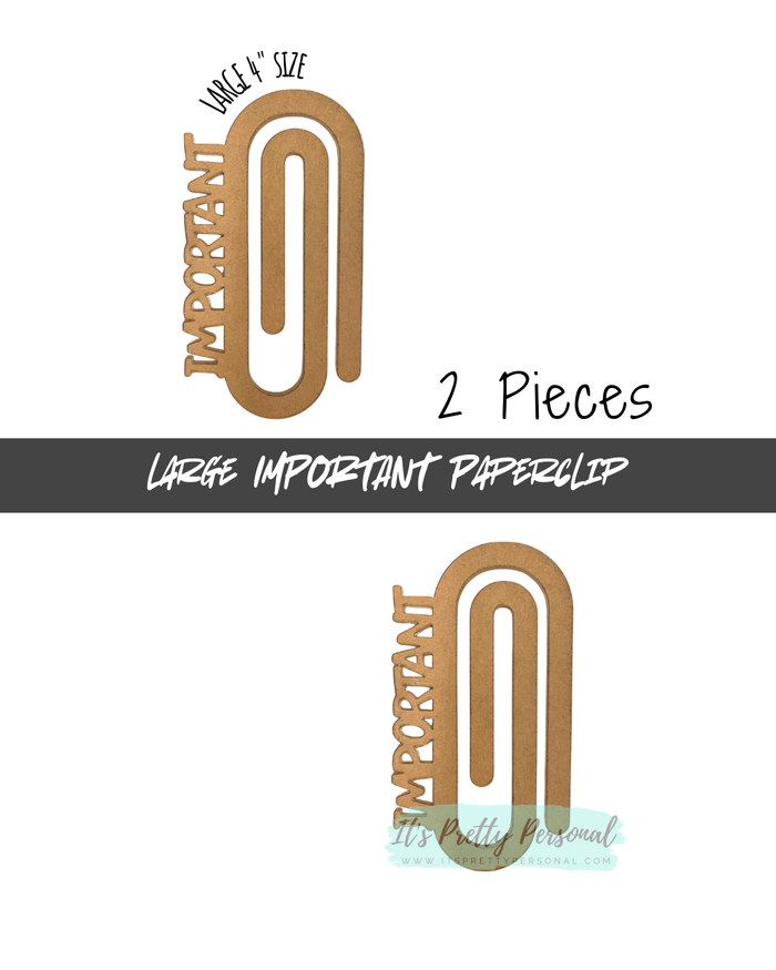 #70- IMPORTANT LARGE PAPERCLIP- 2 pieces total