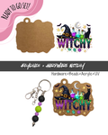 #75B HARDWARE, BEAD + KEYCHAIN KIT- "WITCHY"- UV DTF + Acrylic Blank