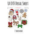 7"x7"- #121- Tree Cake IPP Christmas - UV DTF Decal SHEET