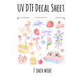 7"x7"- #125-Book Goose Love Garden- UV DTF Decal SHEET