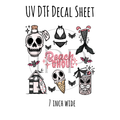 7"x7"- #14- Beach Ghoul - UV DTF Decal SHEET