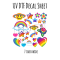 7"x7"- #17- Rainbow Let's Be Frank - UV DTF Decal SHEET