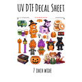 7"x7"- #171- 90's Halloween Vibes- UV DTF Decal SHEET