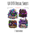 7"x7"- #178- Sea Witch Villain- UV DTF Decal SHEET