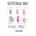 7"x7"- #82-Pastel Ice Cream Sprinkles- UV DTF Decal SHEET