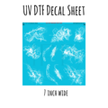 7"x7"- #83-Beach Wave Texture- UV DTF Decal SHEET