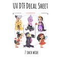 7"x7"- #94-Mini Toddler Villains- UV DTF Decal SHEET