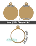 #8- ORNAMENT BLANKS- Snow Globe Kit- 1 kit total