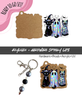 #88B HARDWARE, BEAD + KEYCHAIN KIT- "Spooky Cats"- UV DTF + Acrylic Blank