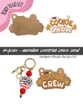 #99B HARDWARE, BEAD + KEYCHAIN KIT- "Christmas Cookie Crew"- FOCAL SHAPE BEAD+ UV DTF + Acrylic Blank