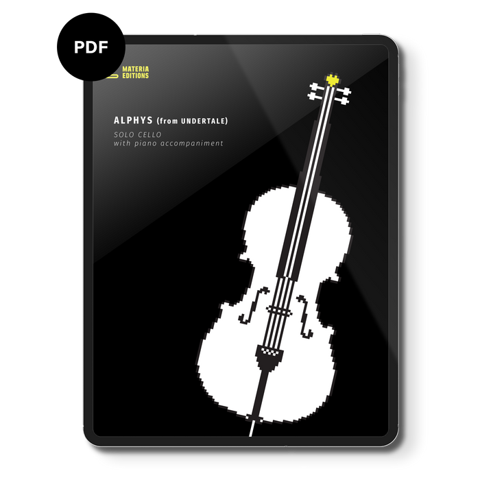 Alphys (from UNDERTALE) (for Solo Cello with Piano Accompaniment) Digital Sheet Music