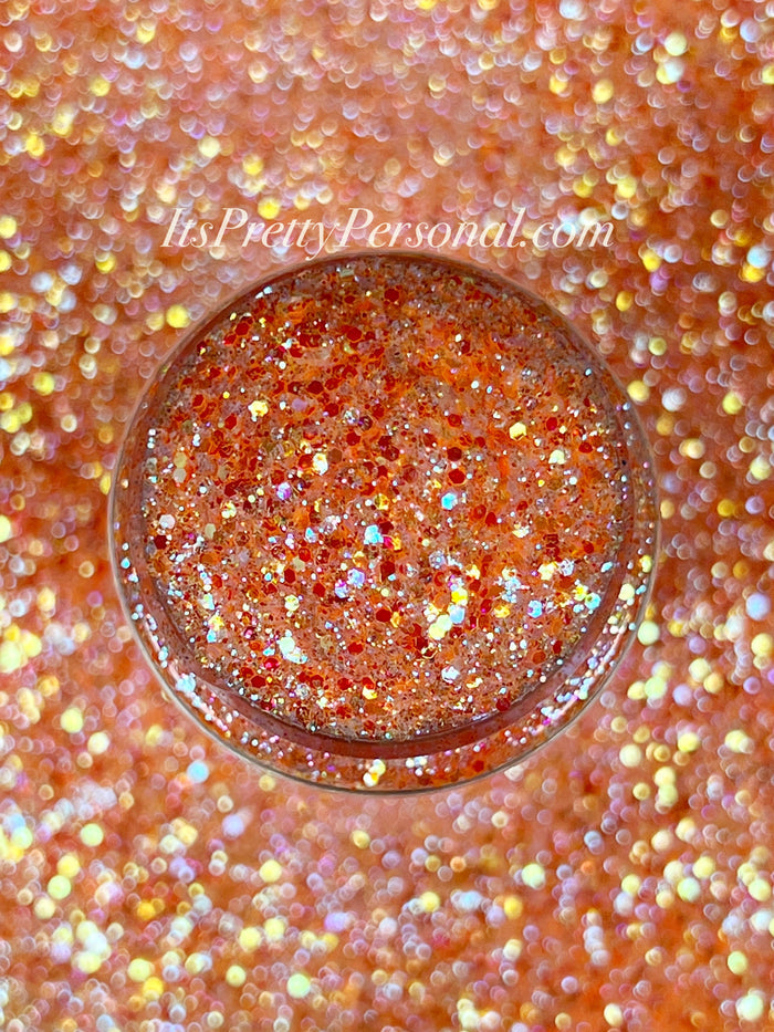 “Apricot Kiss DIAMOND” - Platinum Pastels Collection- Extreme Sparkle Coral