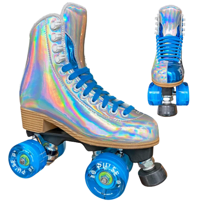 Atom Skates - Silver/Blue Jackson EVO - Outdoor Roller Skates