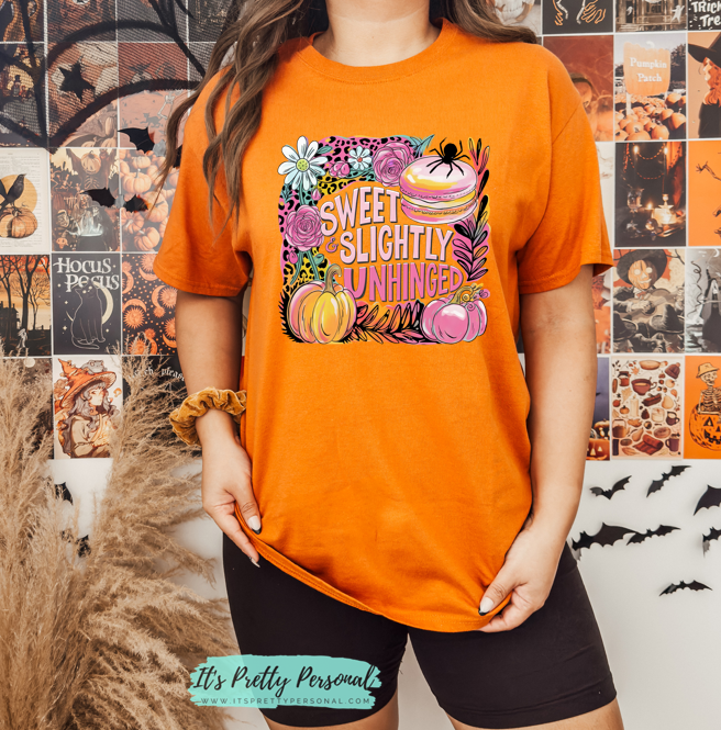 #B38 DTF Print- Spooky Sweet & Slightly Unhinged