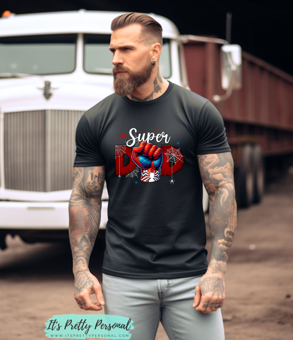 #B6 DTF Print- Super Spider Dad