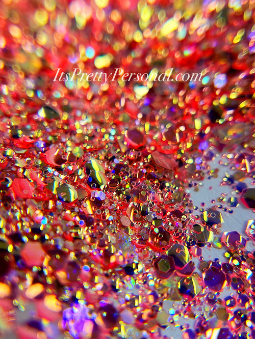 "Be Brave XL"- Princess Glitter Collection Orange