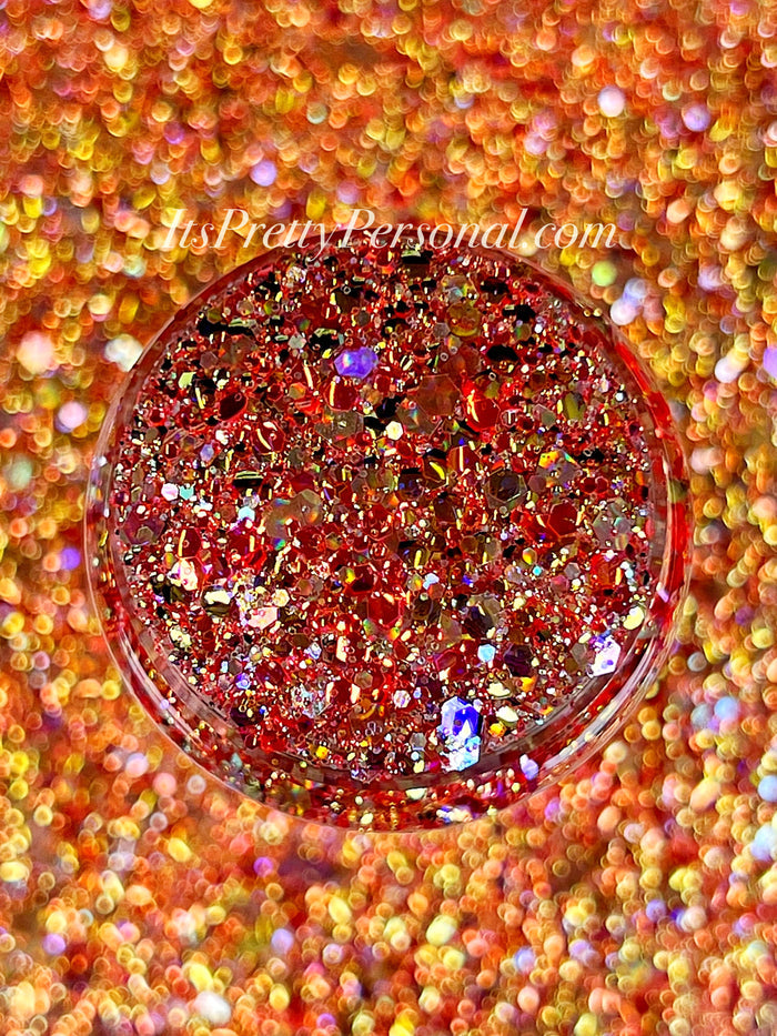 "Be Brave XL"- Princess Glitter Collection Orange