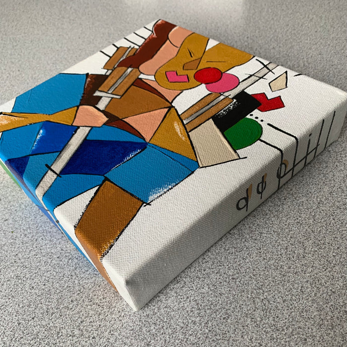 Bits 'n Pieces on Canvas Series | Jazz Singer