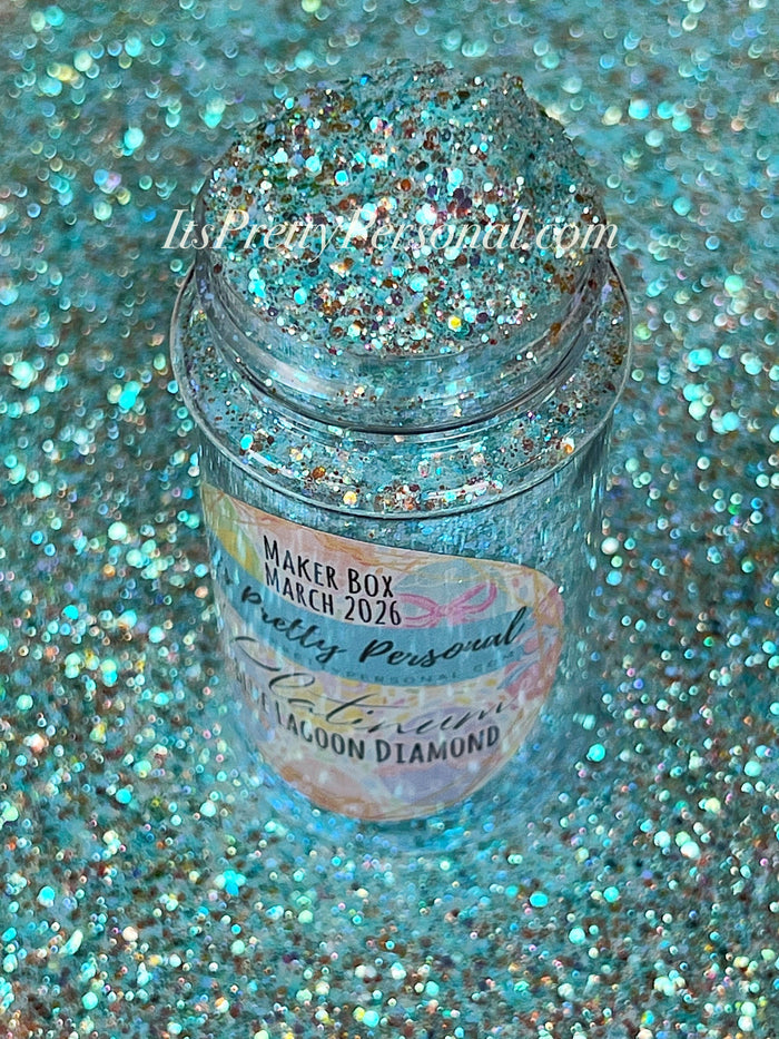 “Blue Lagoon DIAMOND” - Platinum Pastels Collection- Extreme Sparkle  Blue (Maker Color March 2026)
