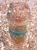 "Blushing Coral XL" -Pastel Coral Holographic Glitter (Maker Box January 2026)