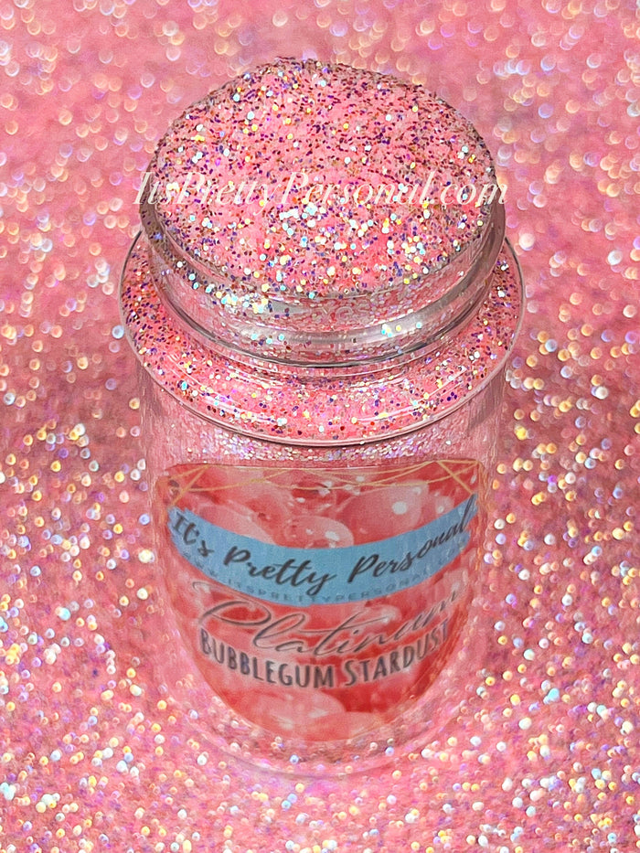 “Bubblegum Stardust” - Platinum Pastels Collection- Extreme Sparkle Pink