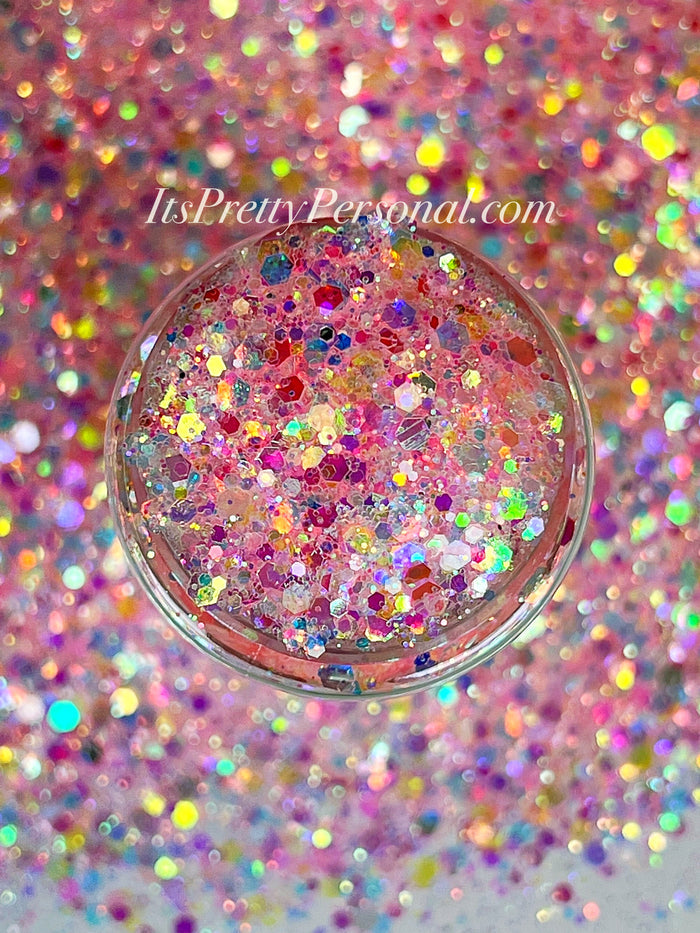 “Bubblegum Stardust XL” - Platinum Pastels Collection- Extreme Sparkle Pink XL