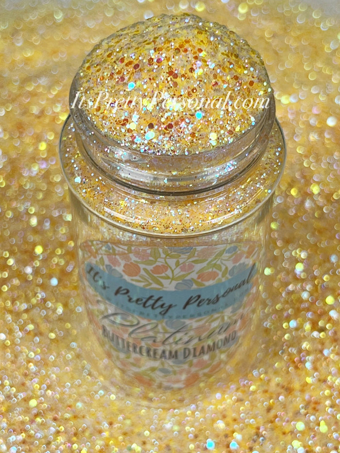 “Buttercream DIAMOND” - Platinum Pastels Collection- Extreme Sparkle Warm Yellow