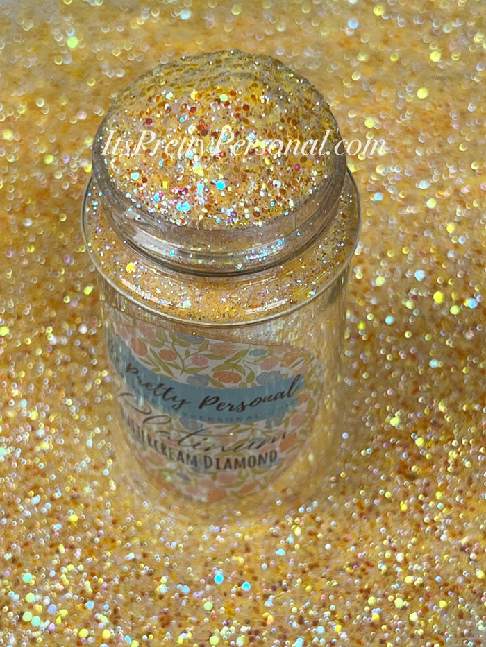 “Buttercream DIAMOND” - Platinum Pastels Collection- Extreme Sparkle Warm Yellow