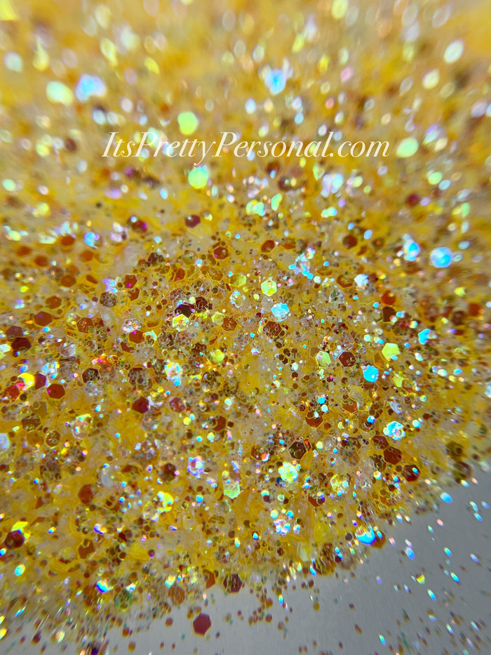 “Buttercream DIAMOND” - Platinum Pastels Collection- Extreme Sparkle Warm Yellow