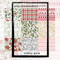 #C10- SEMI-TRANSPARENT Grid Sheet Helper- Classic Christmas -12x12 Pattern Vinyl