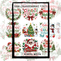 #C112- SEMI-TRANSPARENT Grid Sheet Helper-Christmas -12x12 Pattern Vinyl