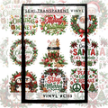 #C113- SEMI-TRANSPARENT Grid Sheet Helper-Christmas -12x12 Pattern Vinyl