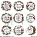 #C208- SEMI-TRANSPARENT Grid Sheet Helper- Cardinal Quotes -12x12 Pattern Vinyl