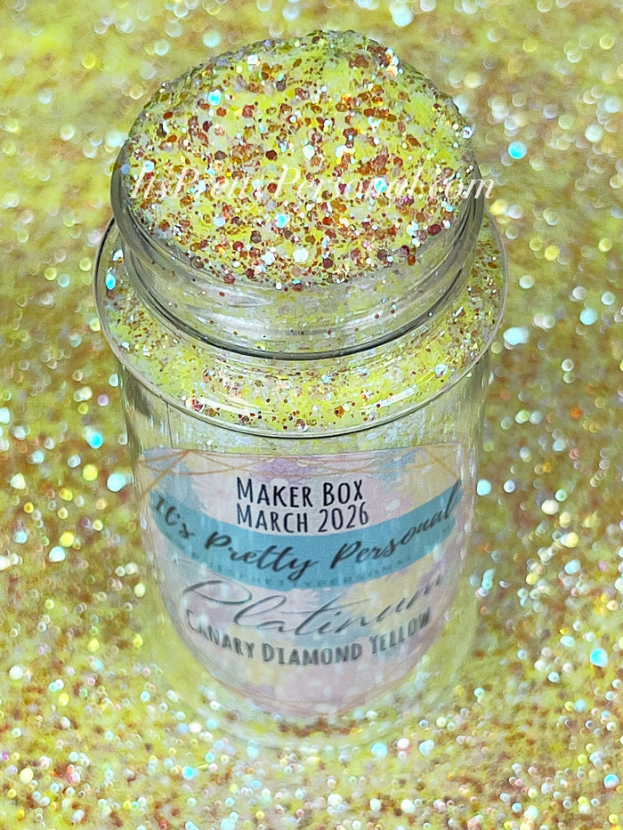 “Canary DIAMOND Yellow” - Platinum Pastels Collection- Extreme Sparkle  Yellow (Maker Color March 2026)