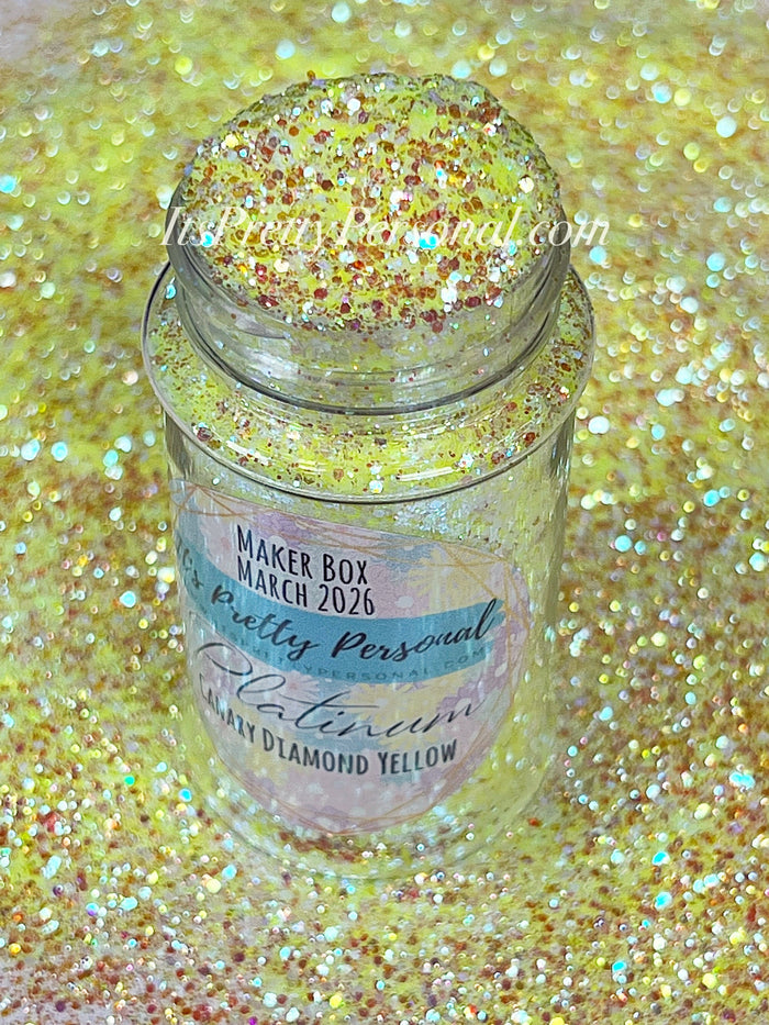 “Canary DIAMOND Yellow” - Platinum Pastels Collection- Extreme Sparkle  Yellow (Maker Color March 2026)