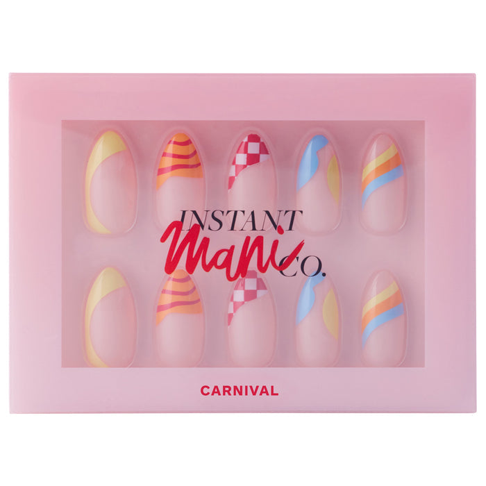Instant Mani Co. Carnival press on nails in packaging