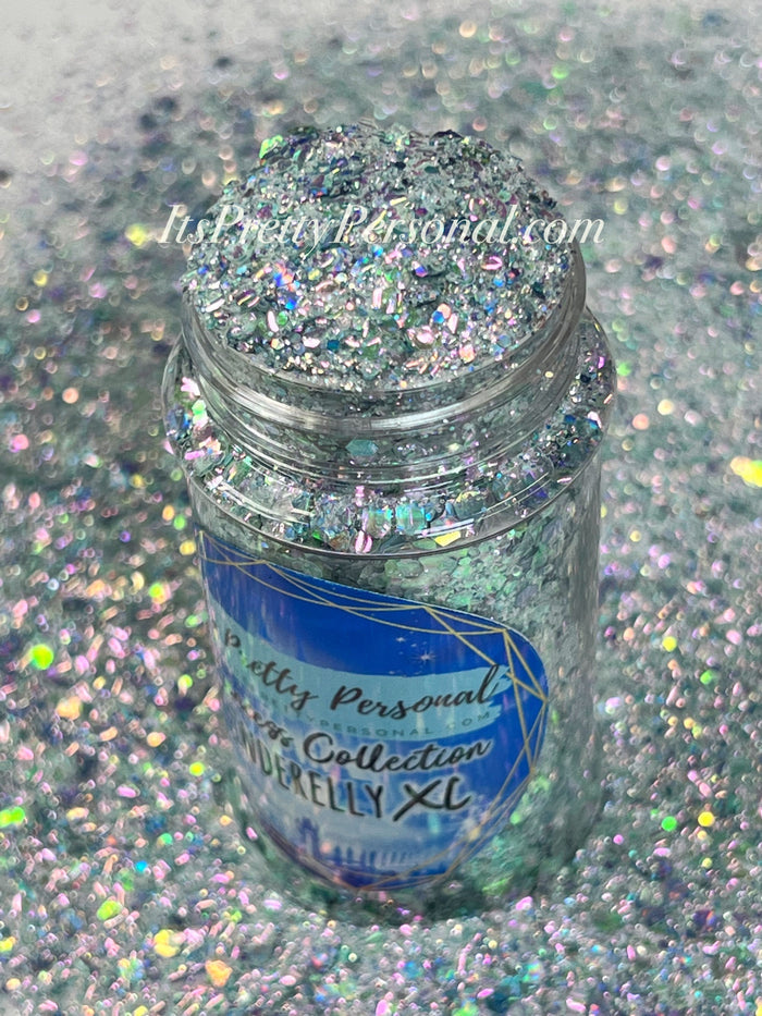“Cinderelly XL"- Princess Glitter Collection Blue/Silver