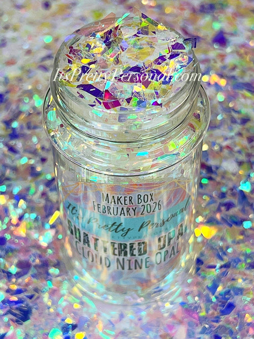 "CLOUD NINE OPAL"- Shattered Opal Glitter (more pink + blue mix)