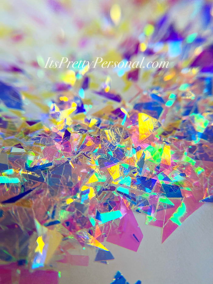 "CLOUD NINE OPAL"- Shattered Opal Glitter (more pink + blue mix)