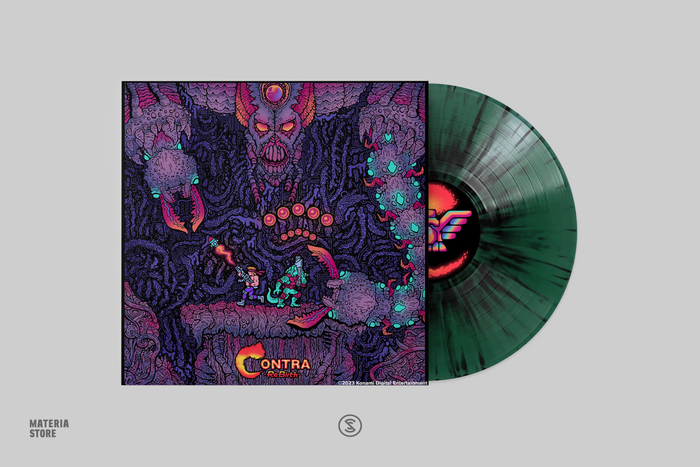 Contra: ReBirth (Original Video Game Soundtrack) - Konami Kukeiha Club (1xLP Vinyl Record) - Green w/ Black Splatter Vinyl