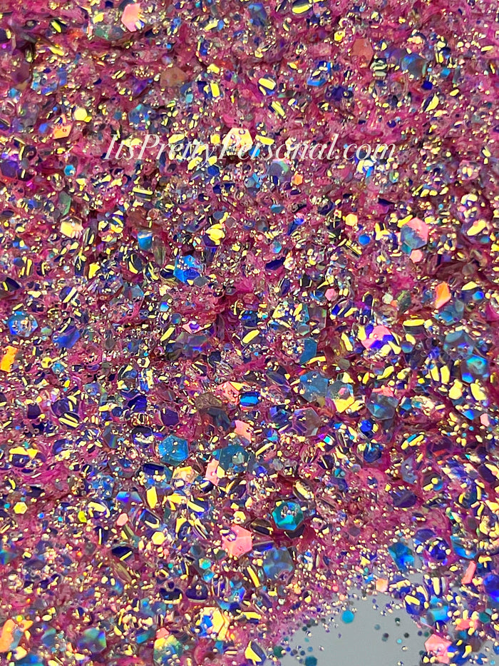 "Cotton Candy Crown XL"- Princess Glitter Collection Light Pink