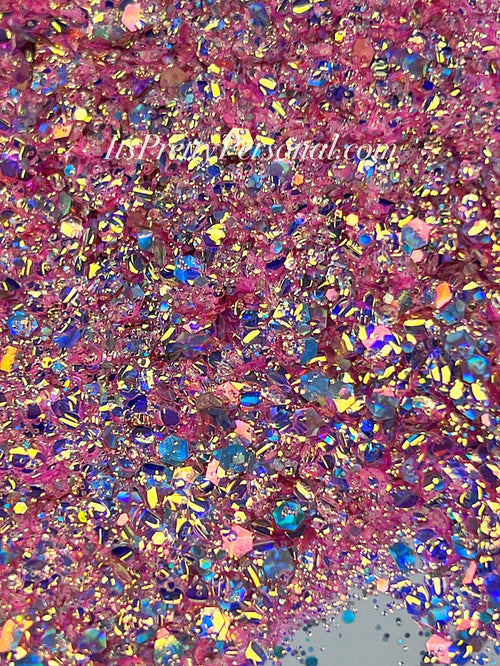 "Cotton Candy Crown XL"- Princess Glitter Collection Light Pink