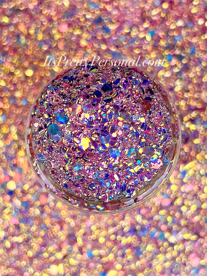 "Cotton Candy Crown XL"- Princess Glitter Collection Light Pink