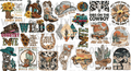 DESIGN #10- Western UV DTF Decal Gang Sheet 22"x12"