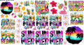 DESIGN #18- Summer Bright UV DTF Decal Gang Sheet 22"x12"