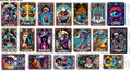 DESIGN #27- Tarot Cards Option 1 UV DTF Decal Gang Sheet 22"x12"
